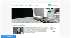 Desktop Screenshot of meredithkleeman.com